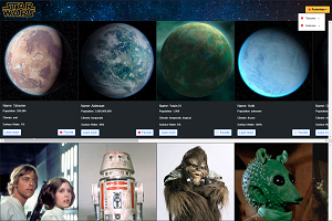 Star Wars website preview